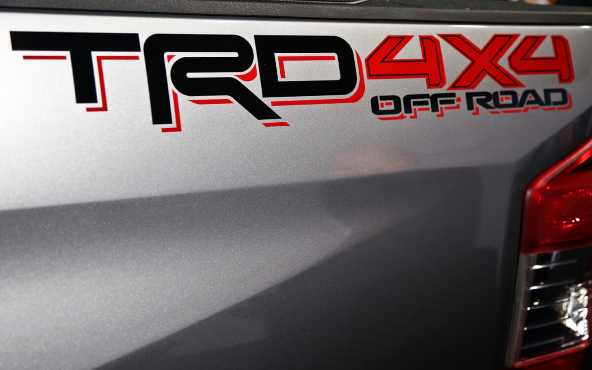 Kit de décalcomanies en vinyle pour benne tout-terrain style TRD 4x4 pour Toyota Tacoma