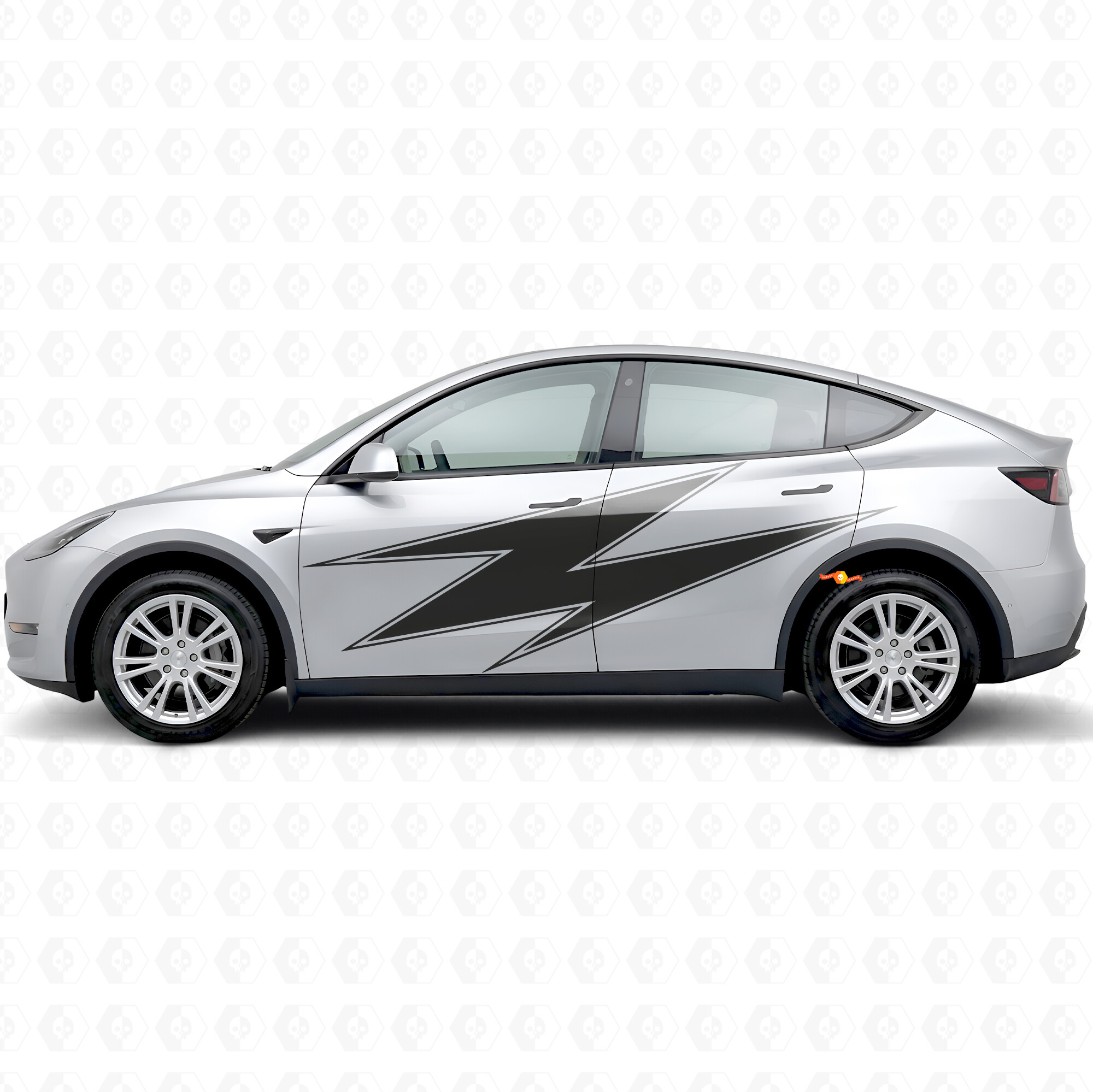 Autocollant vinyle avec contour lumineux pour Tesla Model Y