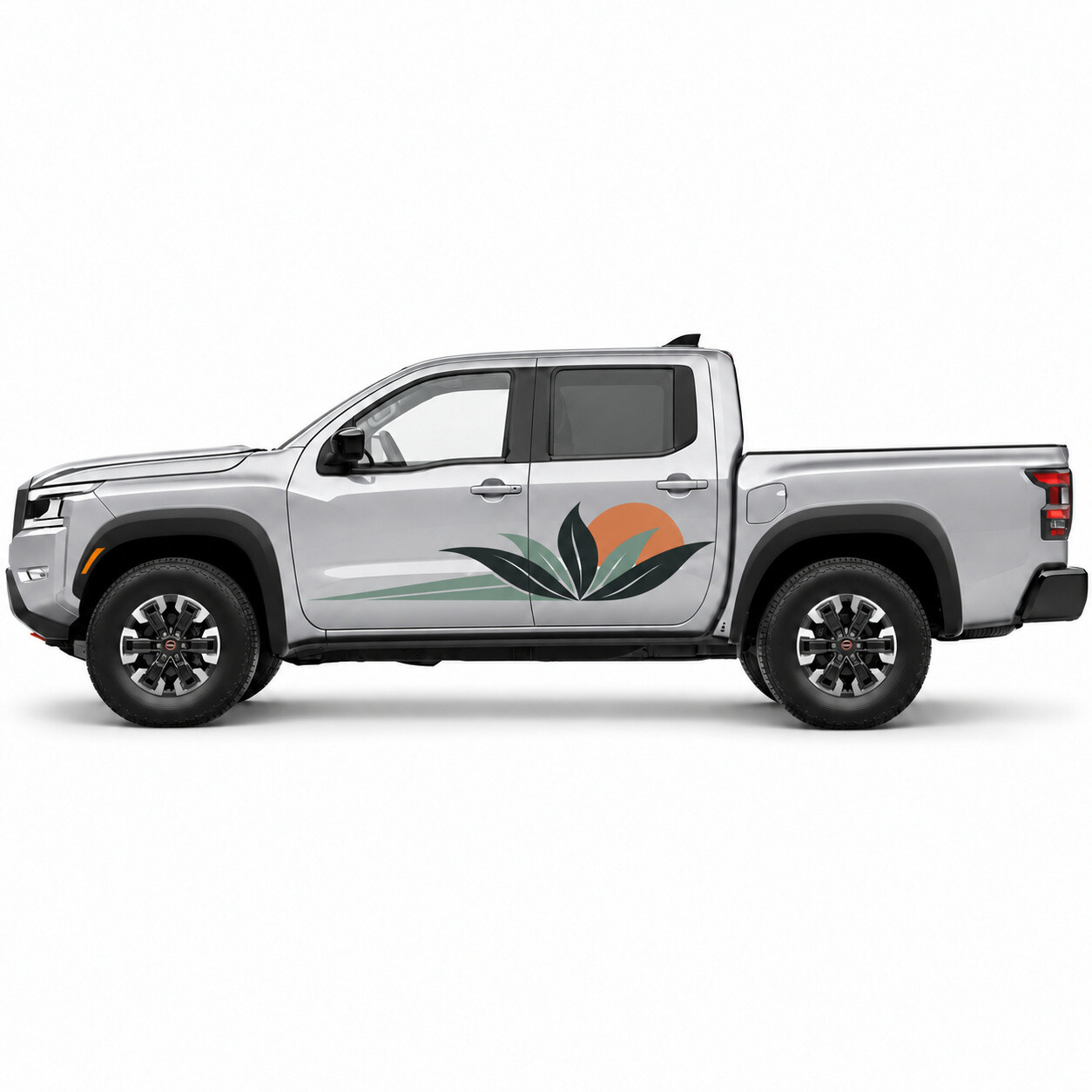 Autocollant en vinyle Agave Solstice Desert Sun pour porte latérale Nissan Frontier