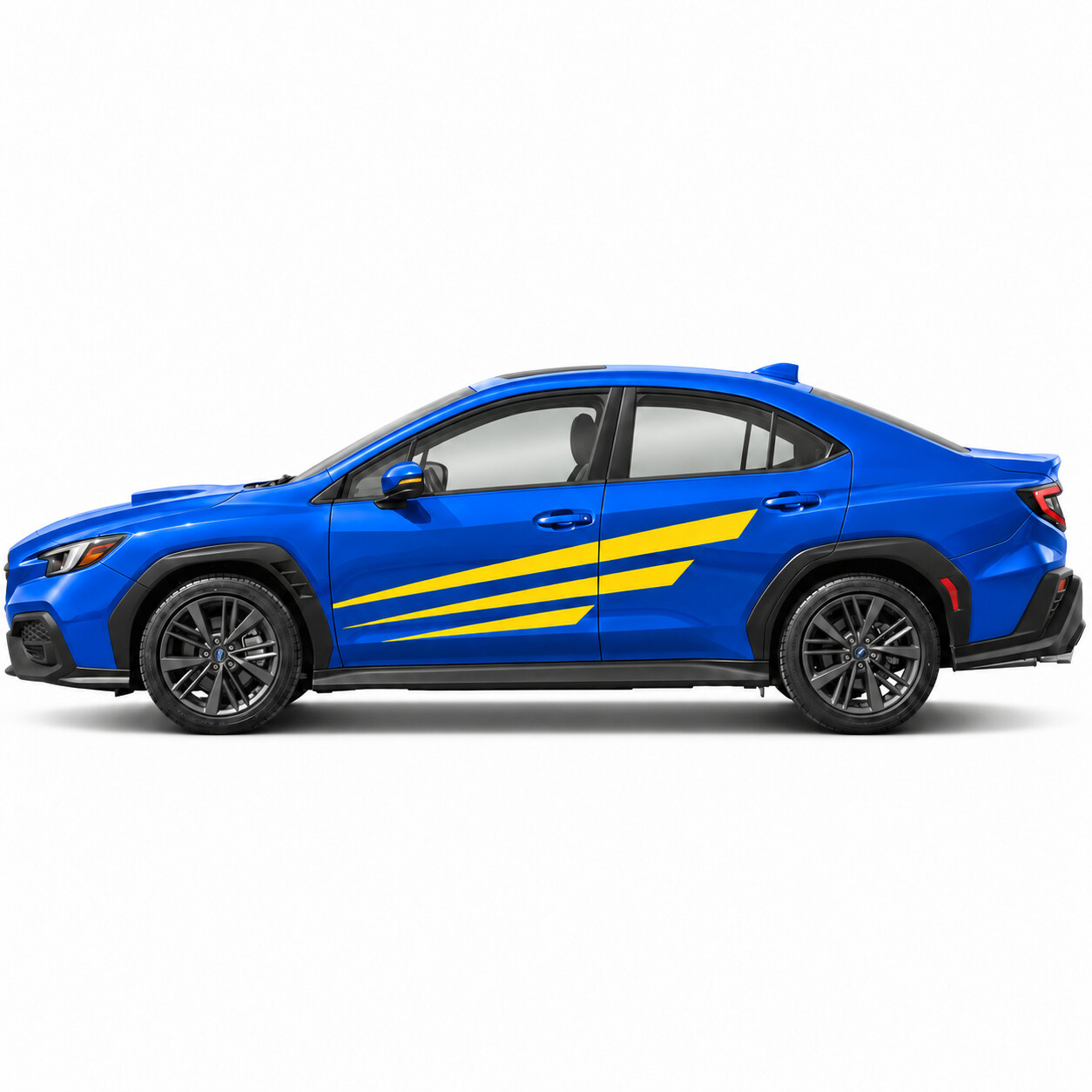 Autocollant vinyle latéral à bandes de rallye Stage Blades pour Subaru WRX 2022