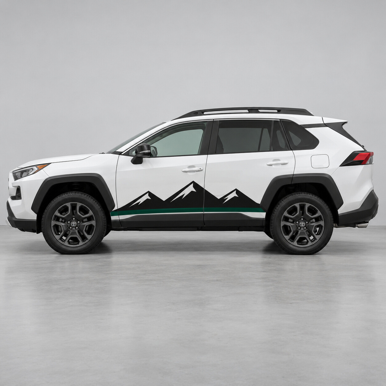 Autocollant vinyle latéral Trois Crêtes pour Toyota RAV4 5e génération (XA50) 2018-2025