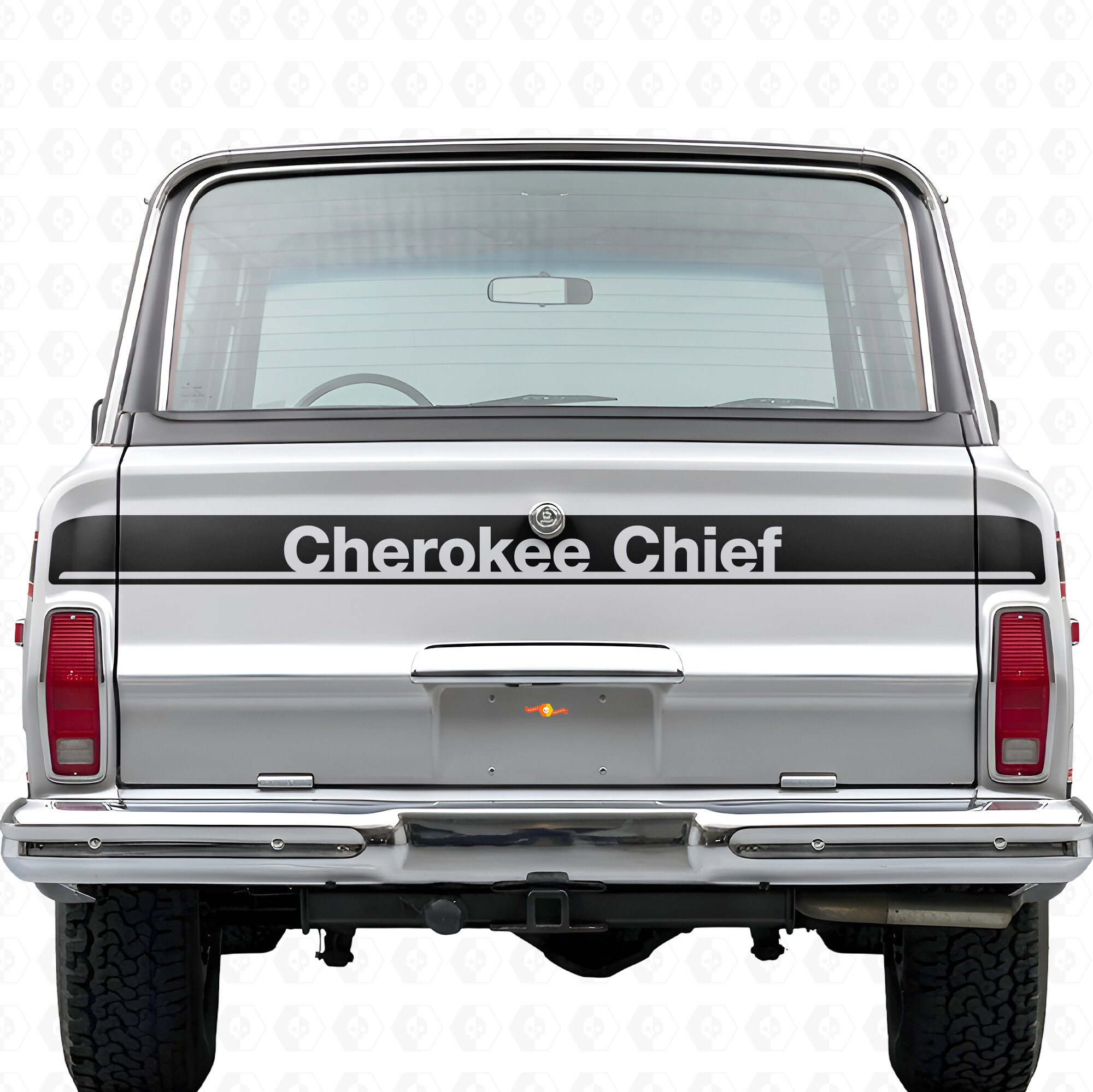 Autocollant en vinyle pour hayon Cherokee Chief pour Jeep Cherokee 1981-83