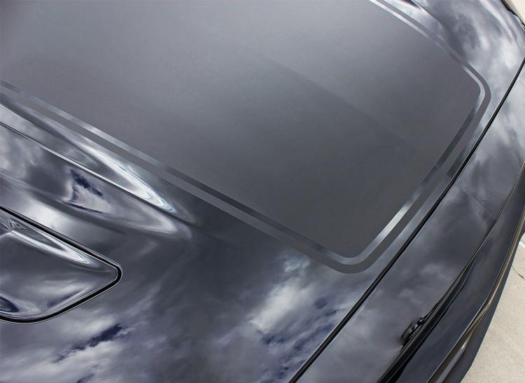 Autocollant graphique en vinyle Ford Mustang MEGA Wide Center Hood Stripes
