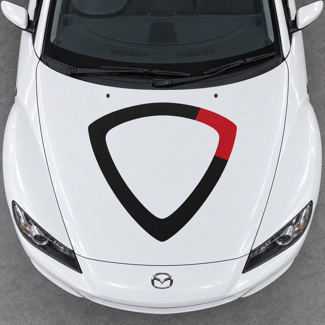 Autocollant Vinyle Décalque Capot Open Core Rotor pour Mazda RX-8 SE3P 2008-2012 Restylage