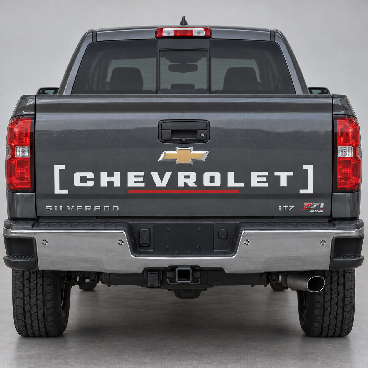 Type de support Autocollant vinyle pour hayon 1500 Chevrolet Silverado 2018