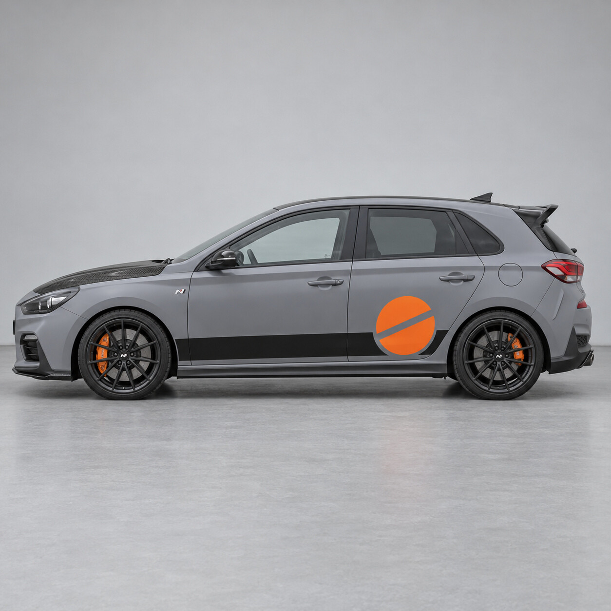 Autocollant vinyle découpé pour bande de piste de disque pour Hyundai i30 N PD Hatchback 2017-2020