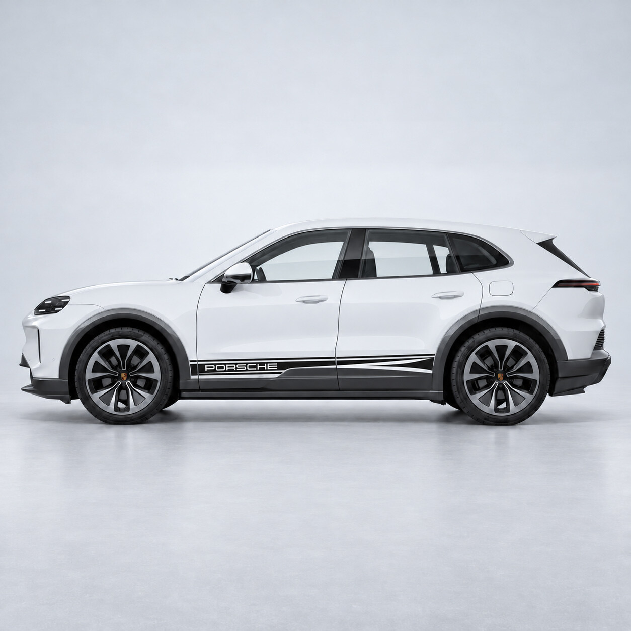Autocollant Vinyle Bandes d'Accent Bas de Caisson pour Porsche Cayenne Électrique