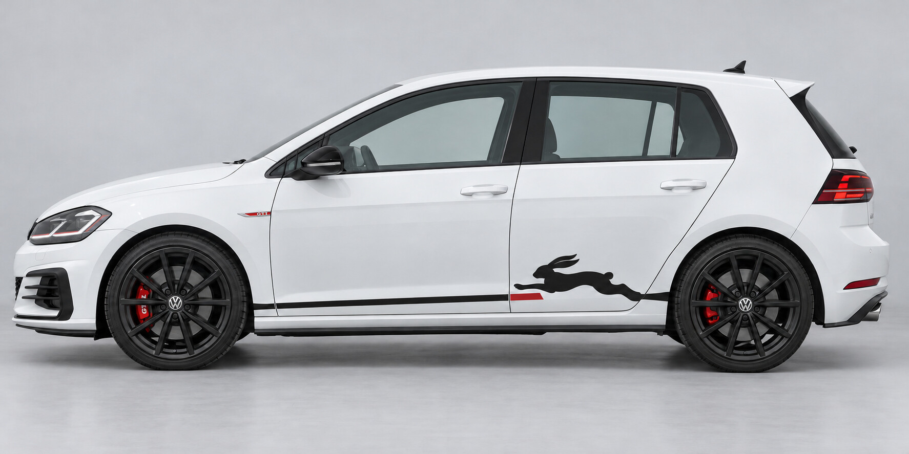 Autocollant Vinyle Décalcomanie Saut de Lapin pour Volkswagen Golf GTI 2019
