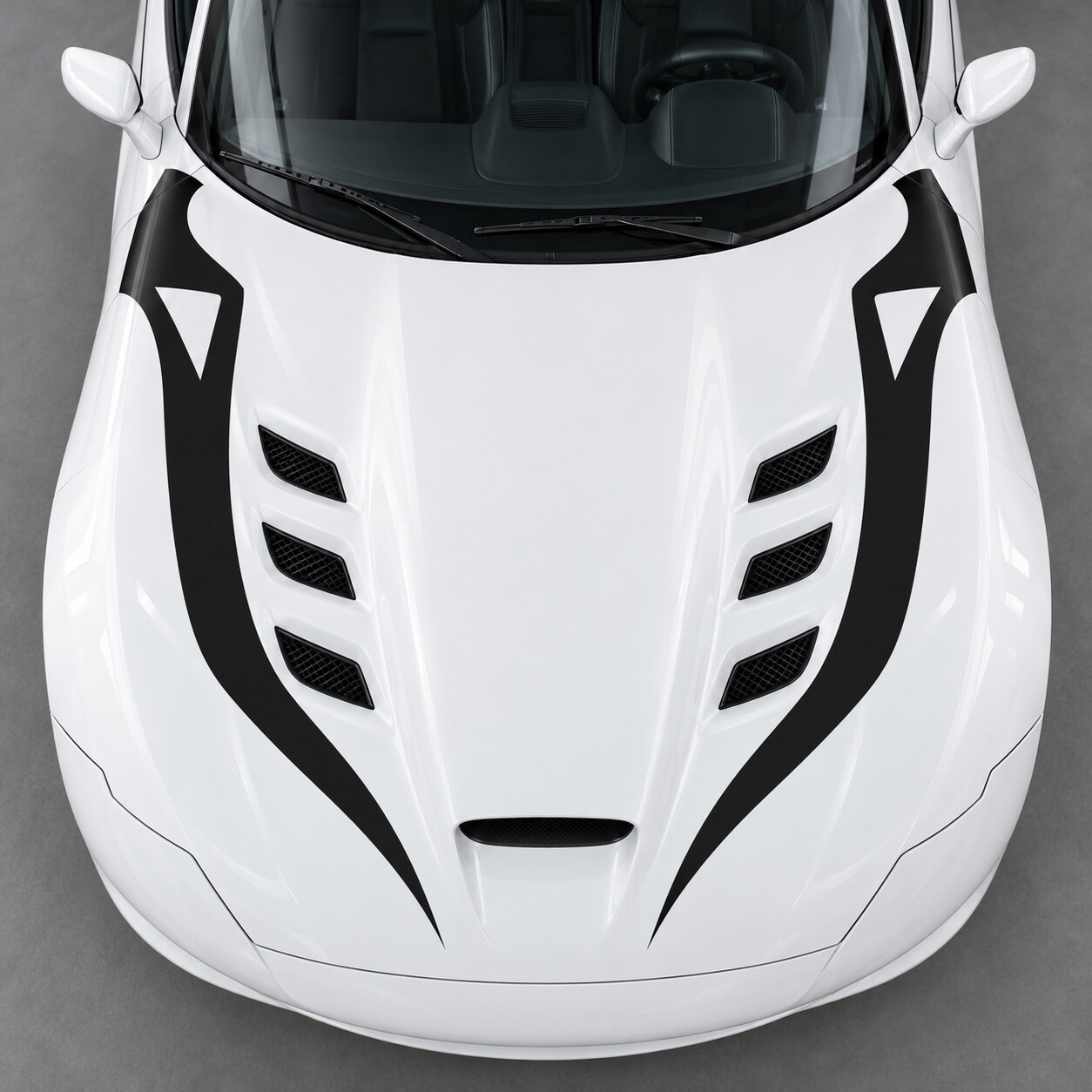 Autocollant en vinyle Capot ACR Fang Ouvert pour Dodge Viper 2016