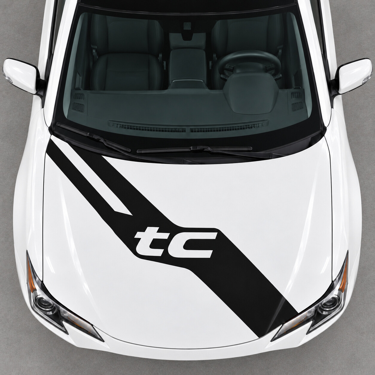 Autocollant en vinyle Open Letter Hood Sash pour Scion tC 2014-2016 Restylage