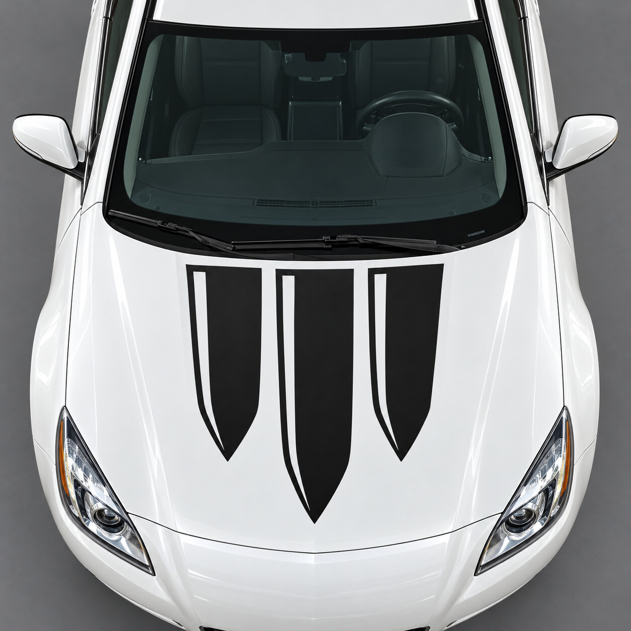 Autocollant Vinyle Capot Trois Lames Shield pour Buick Regal GS 2012-2013