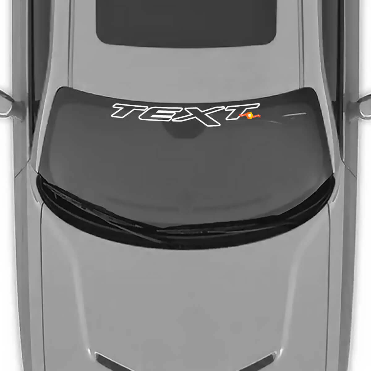 Autocollant vinyle bande pare-brise pour Dodge Challenger Charger Pour Chrysler 300 Pour Jeep SRT8