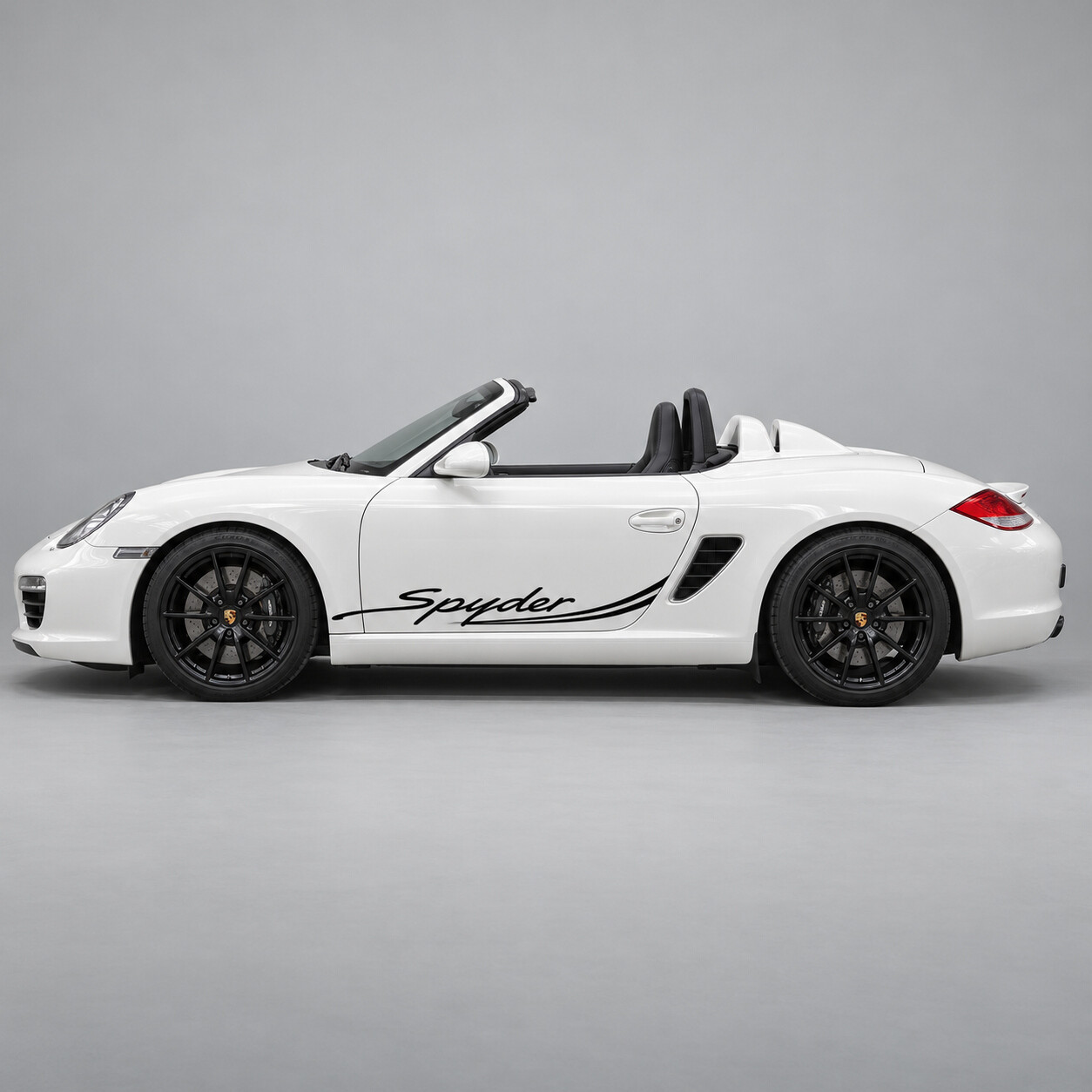 Autocollant vinyle latéral Double Trait pour Porsche Boxster Spyder 987 2011-2012