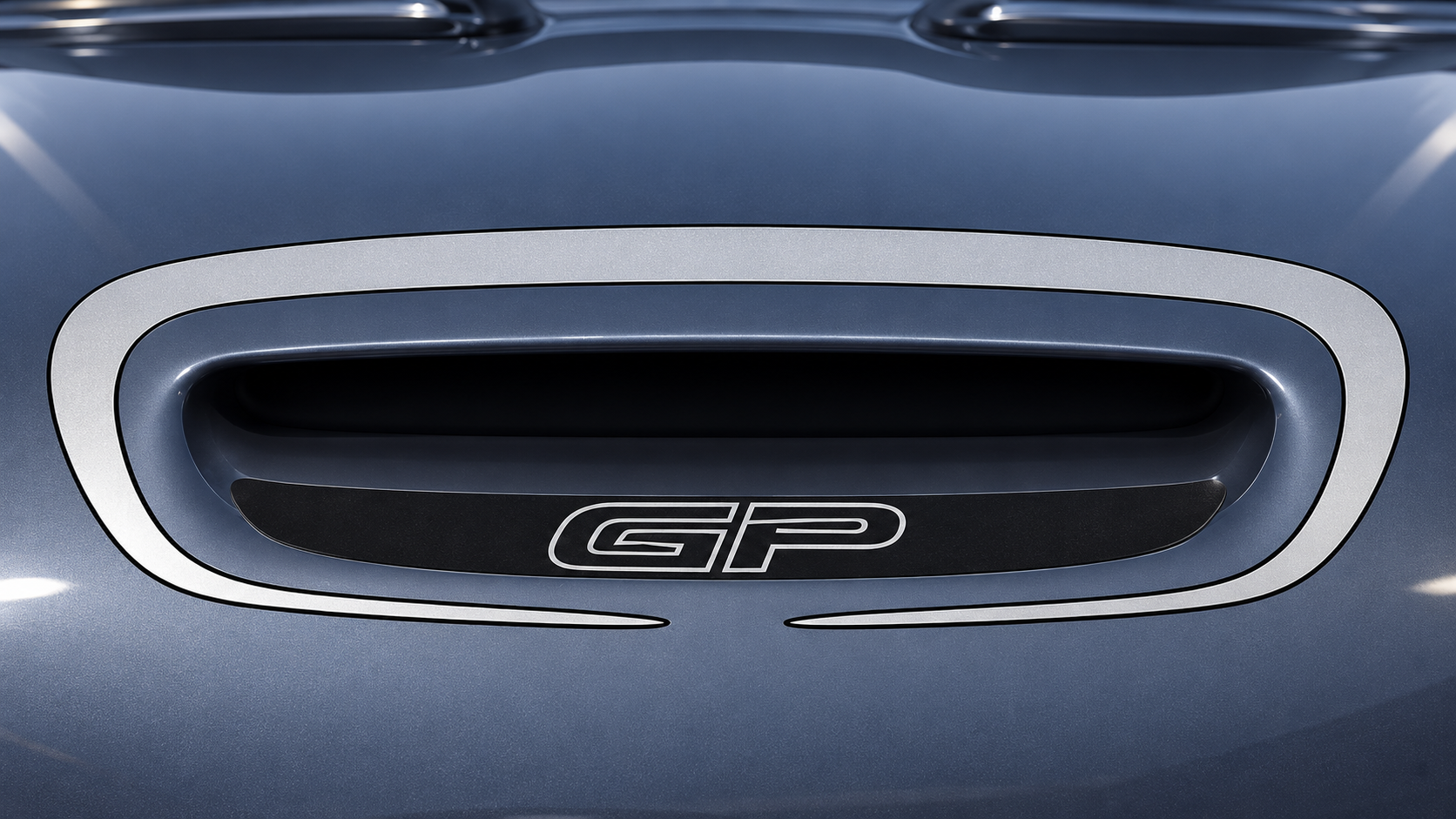 Cadre d'entrée d'air de capot ouvert Bonnet Bridge GP 2 couleurs Autocollant en vinyle pour capot pour MINI Cooper