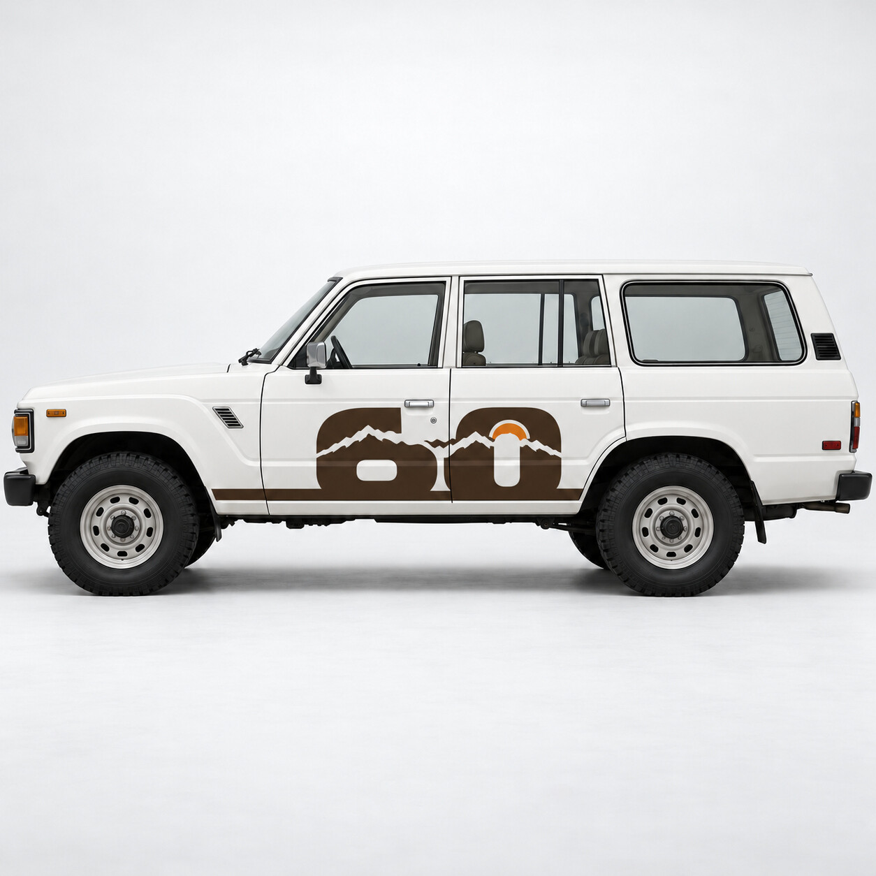 Autocollant vinyle numéro Ridge Side pour Toyota Land Cruiser FJ60 1981–1987