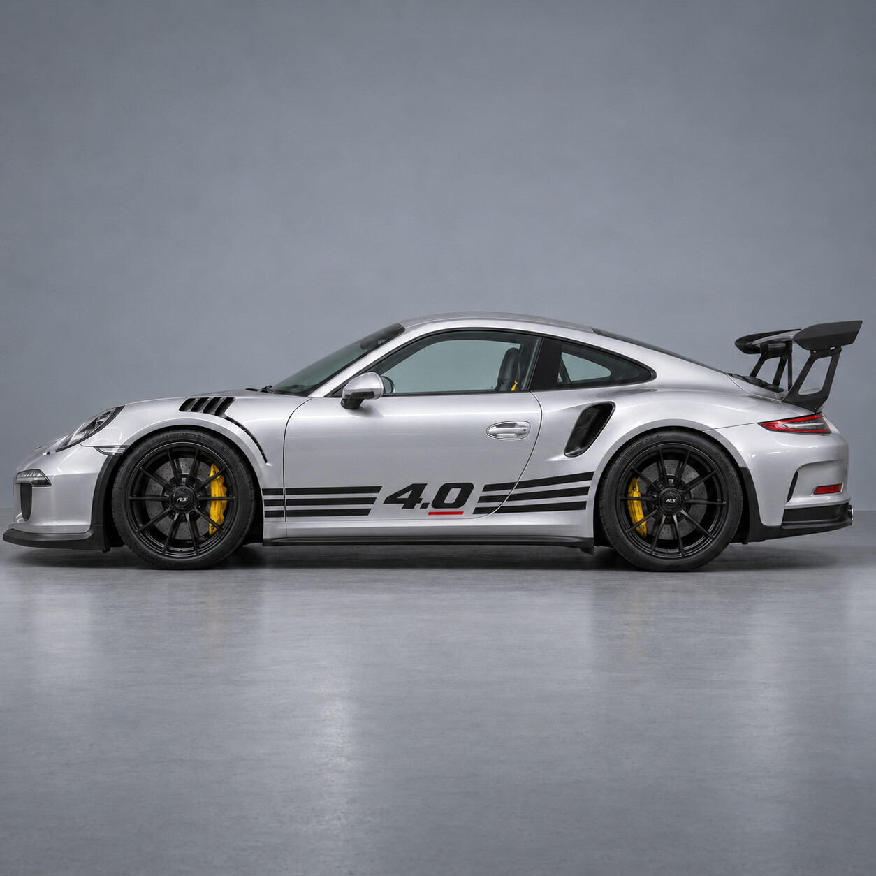 Autocollant vinyle latéral Flat Six Flow GT3 RS pour Porsche 911 2016