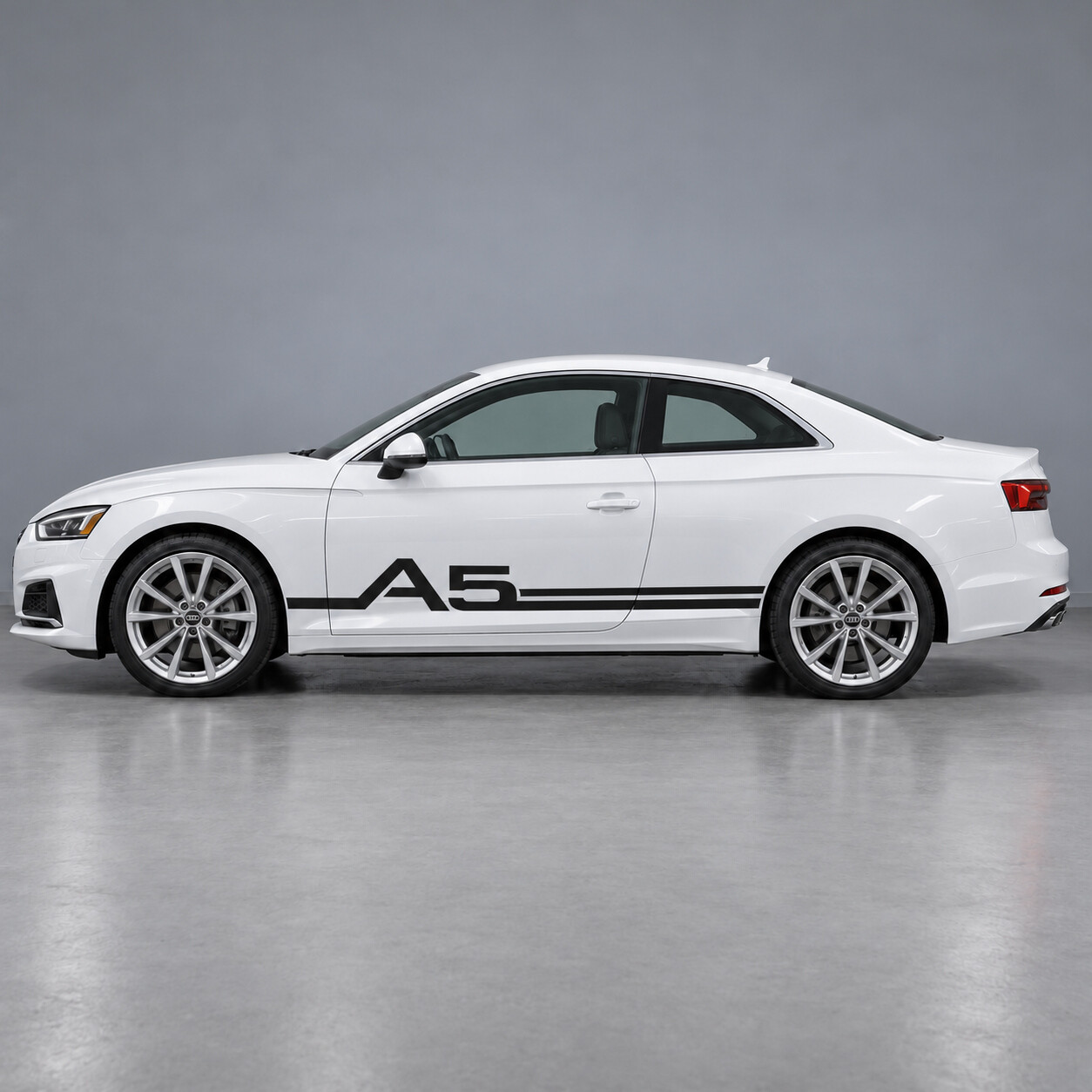 Autocollant vinyle latéral en ruban entrelacé pour Audi A5 2018
