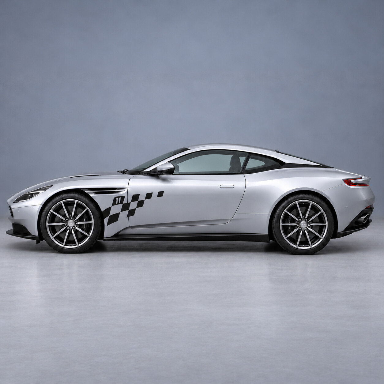 Autocollant vinyle décalque avec bord effilé pour aile avant et porte pour Aston Martin DB11 V8 Coupé 1ère génération 2018–2023