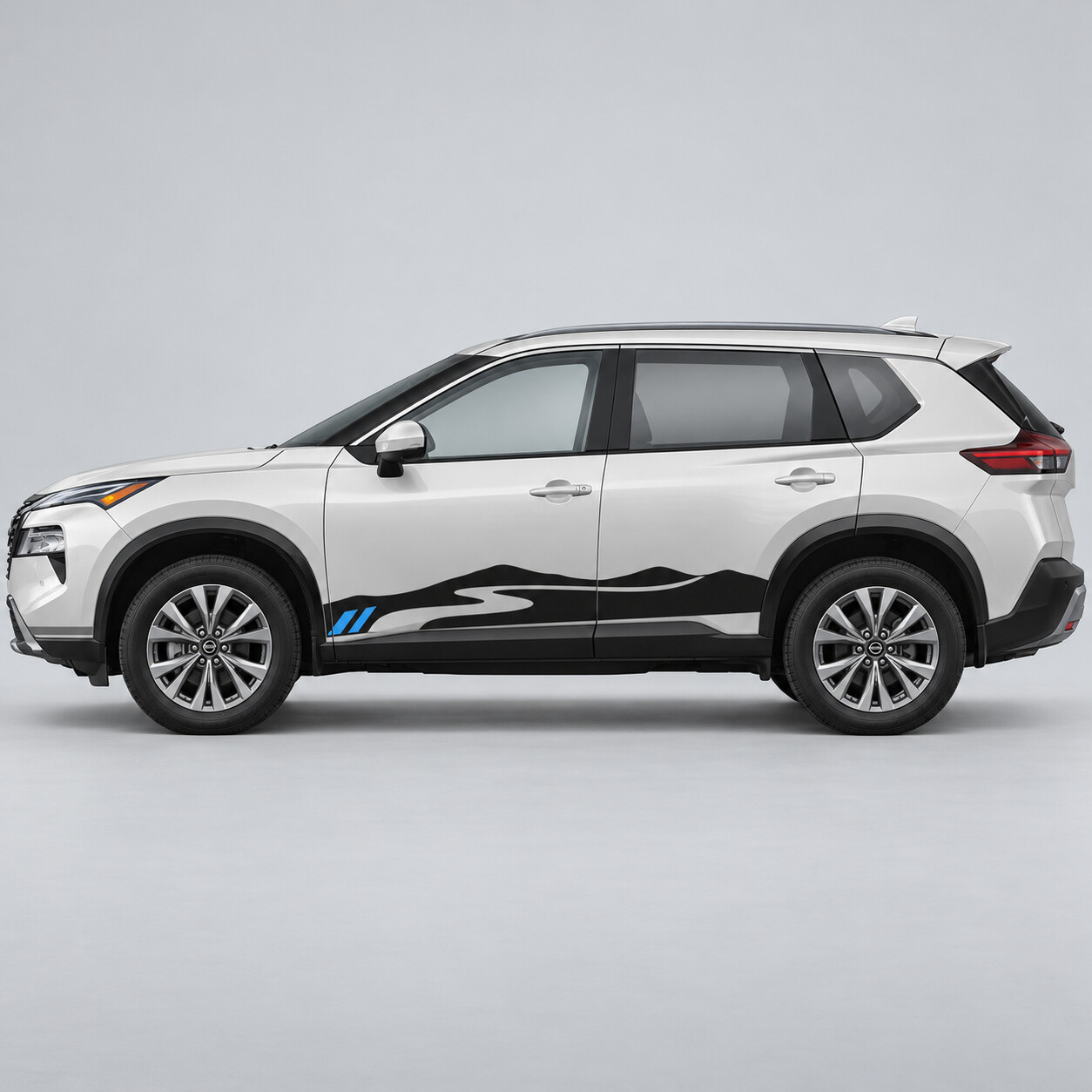 Autocollant Vinyle Sticker de Porte Latérale Ridge Road pour Nissan Rogue SV AWD T33 2021–2023
