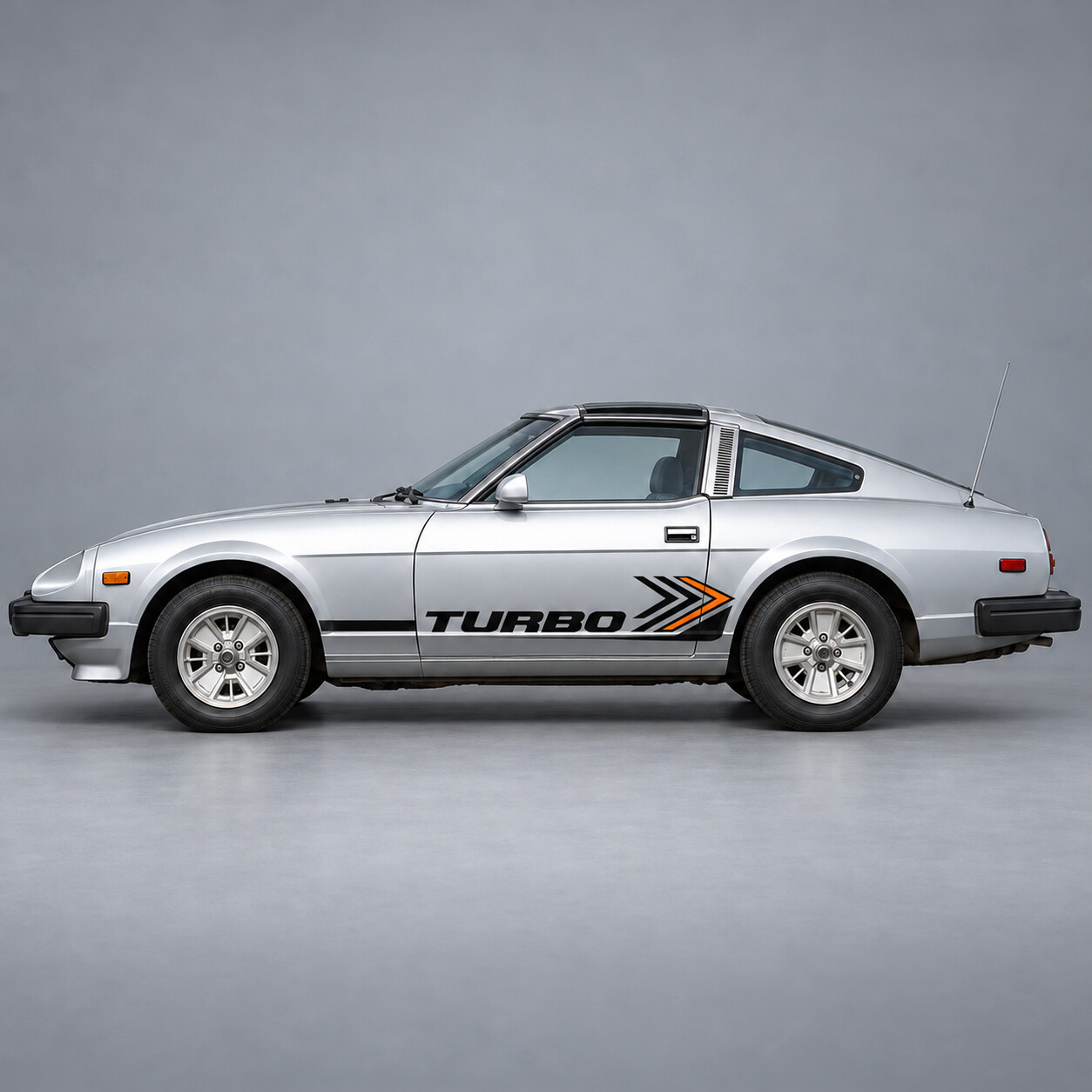 Autocollant Vinyle Chevron Turbo Rayures Latérales pour Portière pour Datsun 280ZX Turbo S130 Coupé T-Top 2 Places 1982