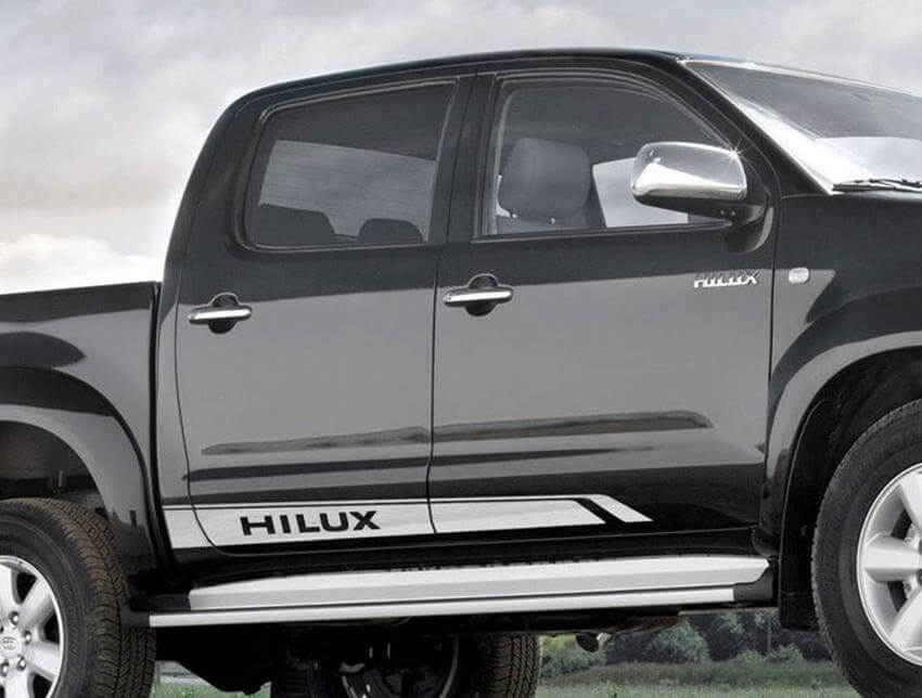 Kit de décalcomanies en vinyle à bandes latérales de marque pour Toyota Hilux SR5