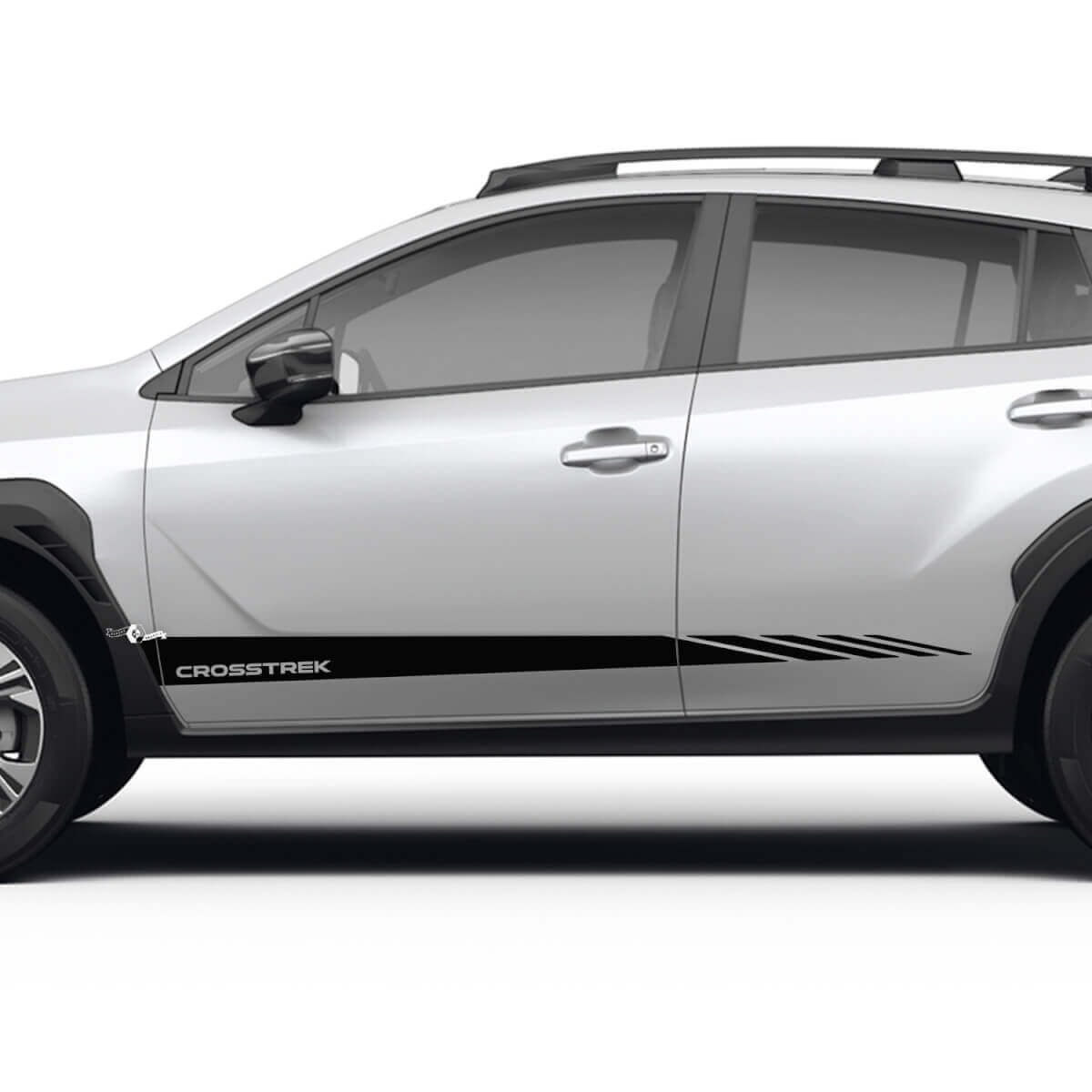 Kit d'autocollants vinyle bandes latérales style course pour Subaru Crosstrek