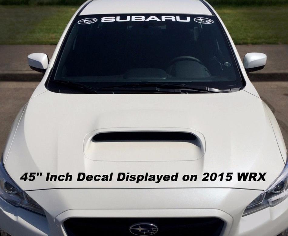 Subaru Bindshield Sticker Banner Decal Vinyl Rallye Fenêtre Graphique WRX WRX Personnalisé Sti