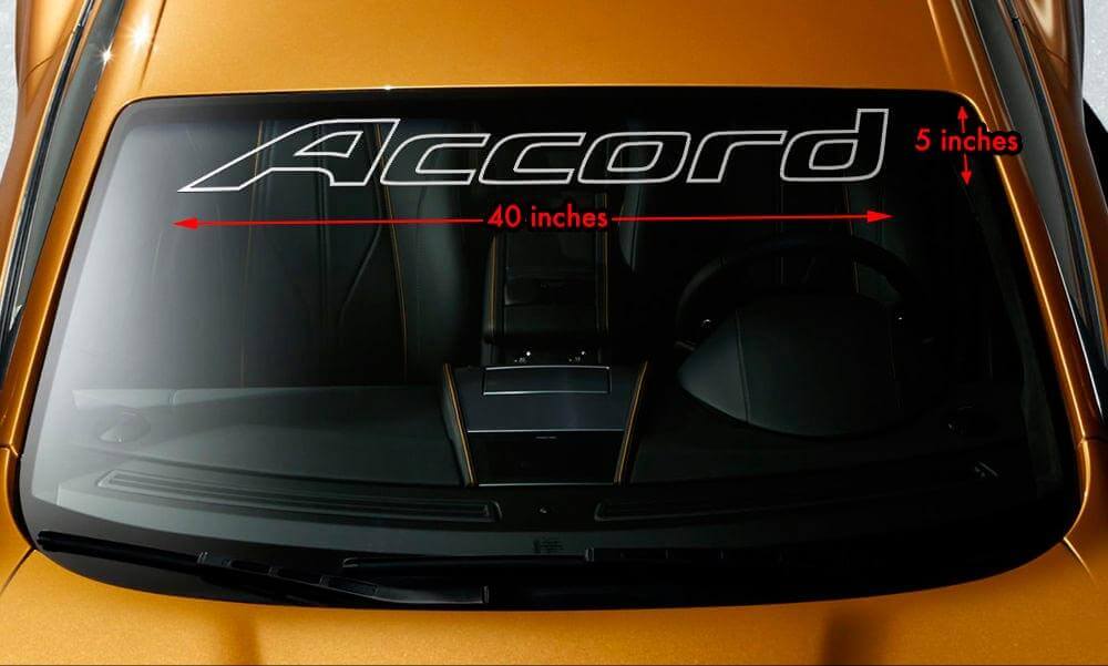 Bannière en vinyle contour de pare-brise Accord pour Honda Accord