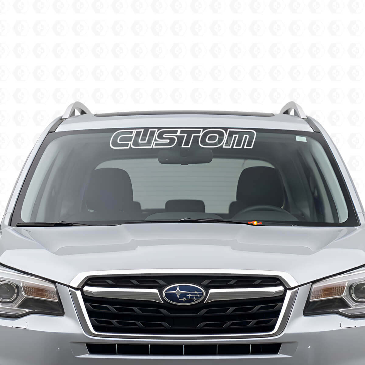 Autocollant en vinyle de lettrage personnalisé pour pare-brise pour Subaru Forester