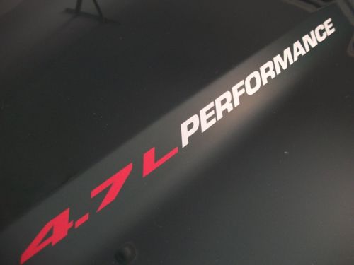 Kit de décalcomanies vinyle de capot performance 4.7L pour Jeep Grand Cherokee WJ