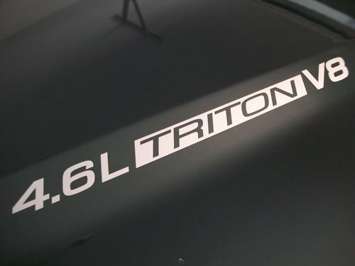 Paire de décalcomanies en vinyle pour capot 4.6L Triton V8 pour camion Musclecar 1999-2010