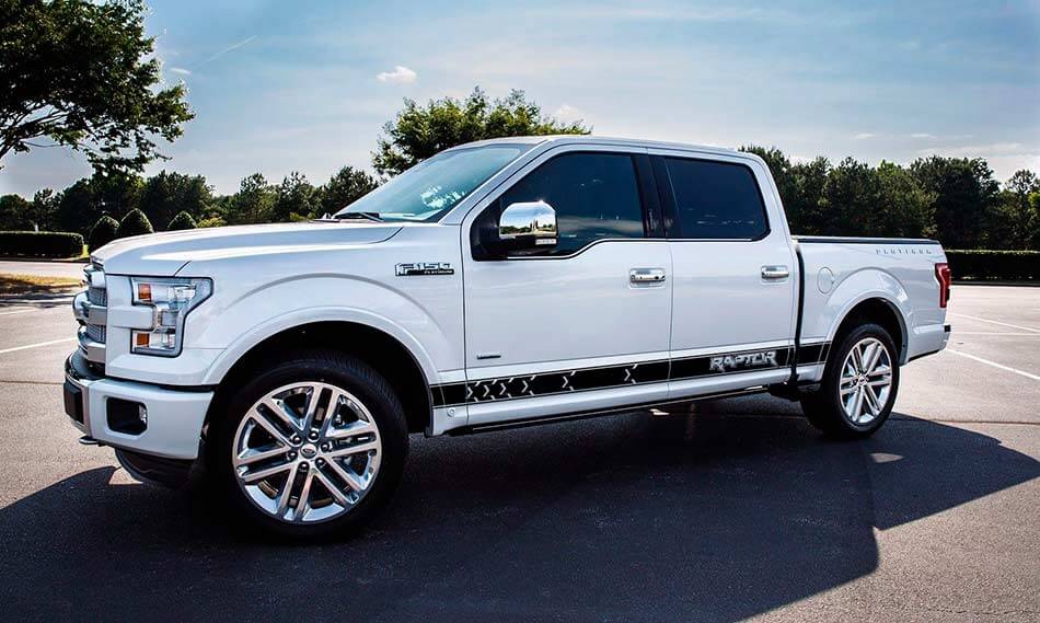 Autocollant Décoratif Bande Latérale Modèle 5 pour Ford F-150
