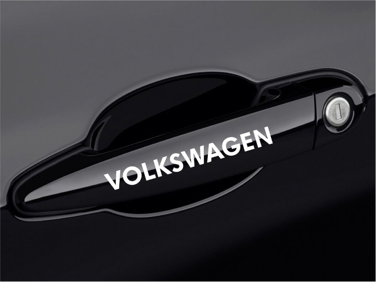 Autocollant Vinyle Poignée de Porte Pour Volkswagen GTI Golf Eos Jetta Passat