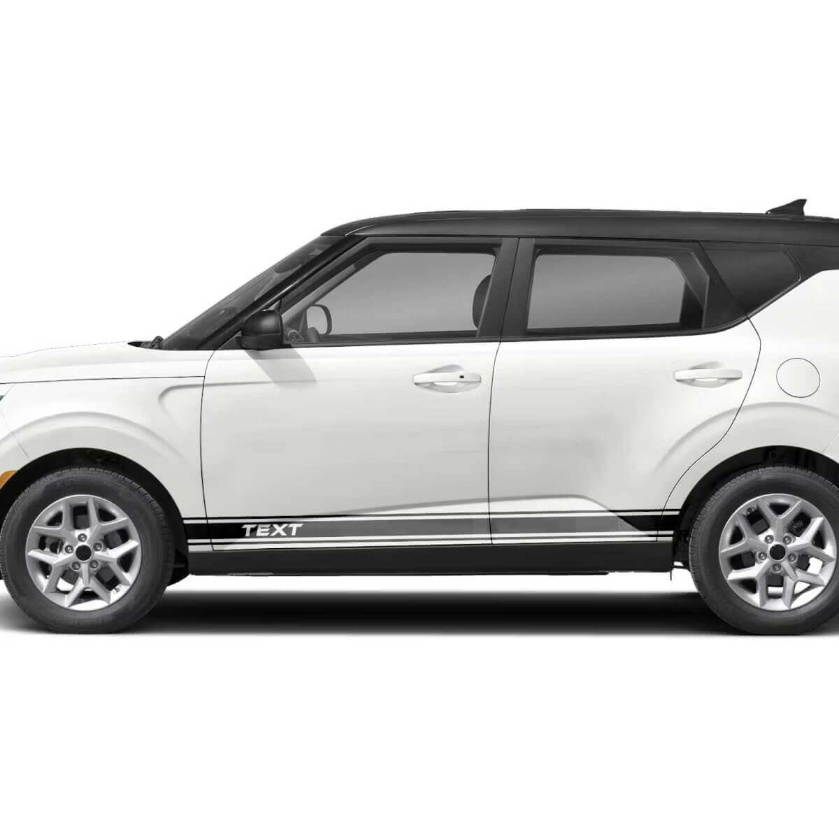 Kit de stickers vinyle bandes latérales de course personnalisées pour Kia Soul