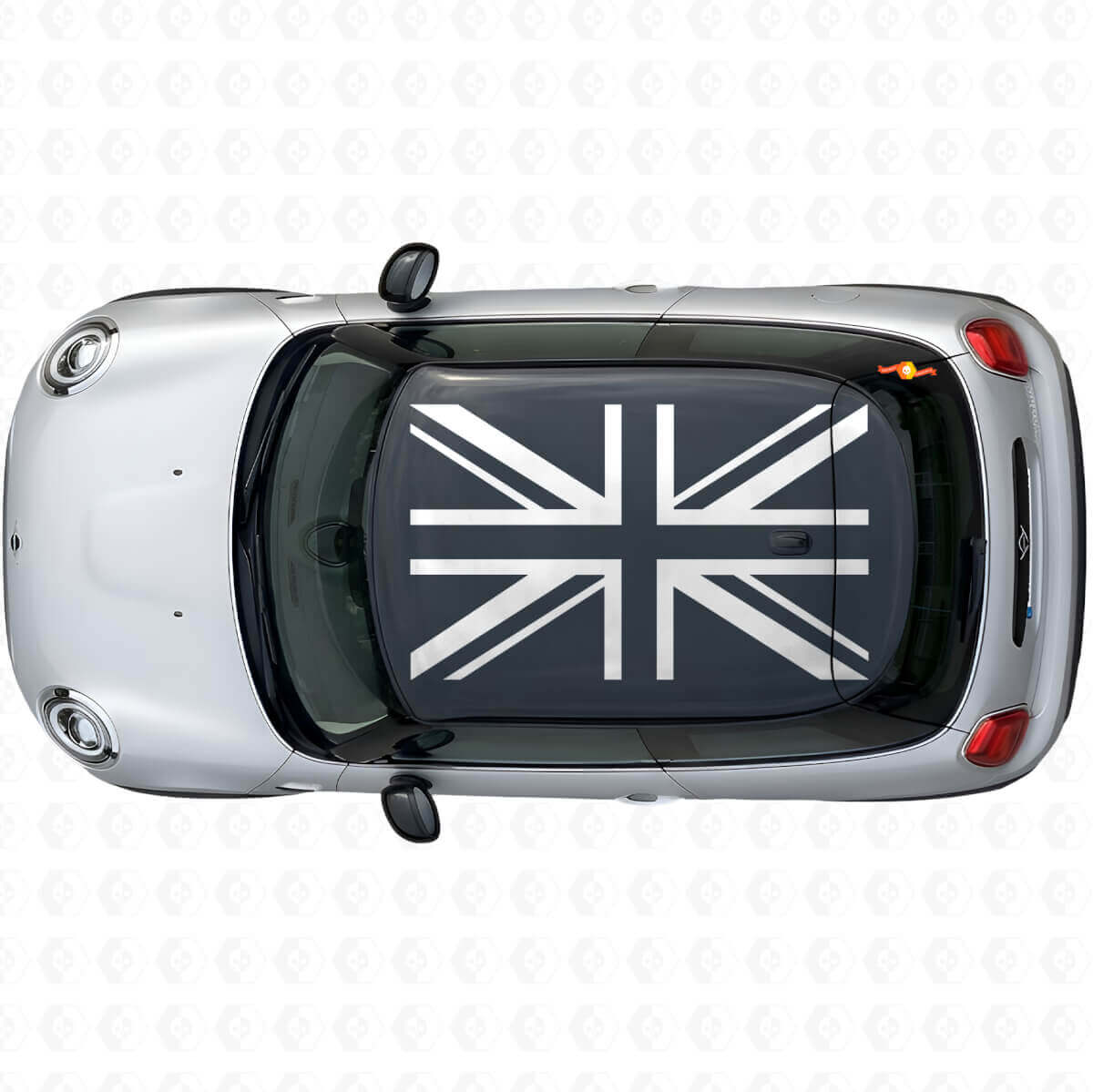 Ensemble d’autocollants vinyle drapeau britannique Union Jack pour toit MINI Cooper S JCW