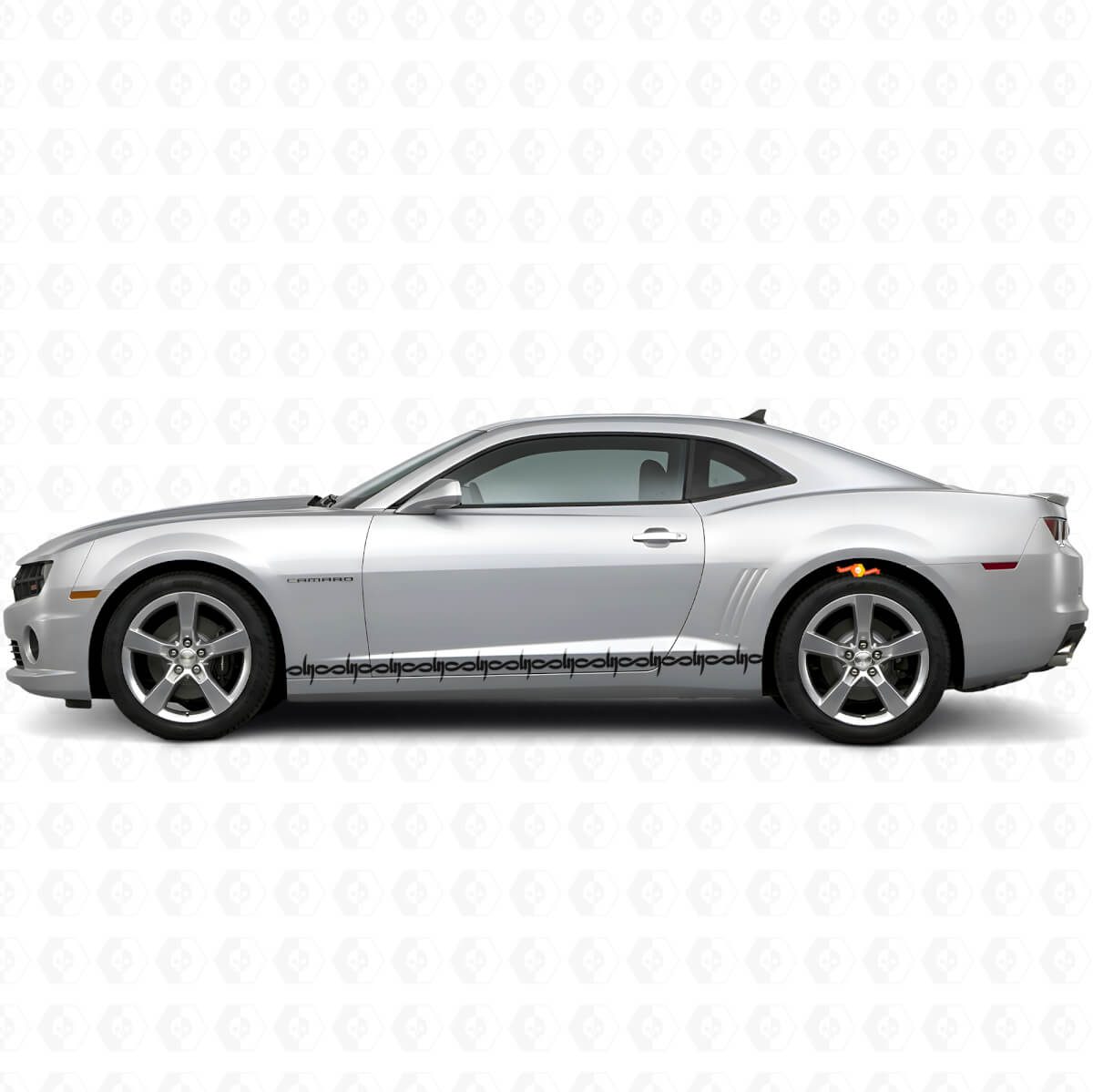 Kit de décalcomanies vinyle bandes latérales en fil barbelé pour Dodge Challenger Charger