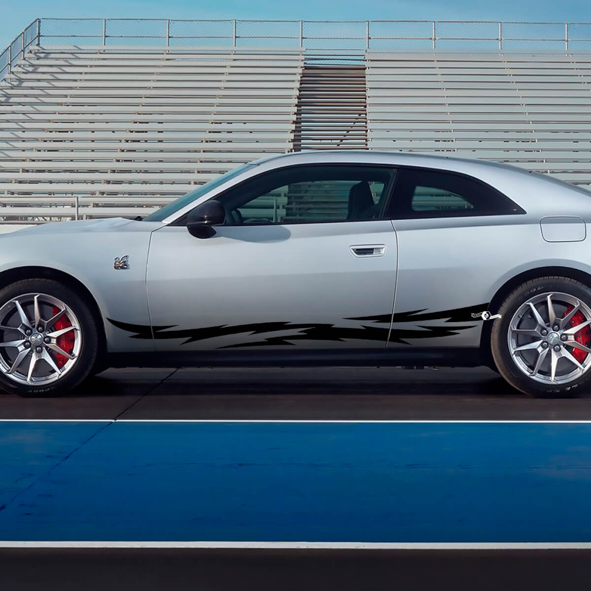 Stripes de décalcomanie du panneau latéral pour Dodge Charger Electric 5
