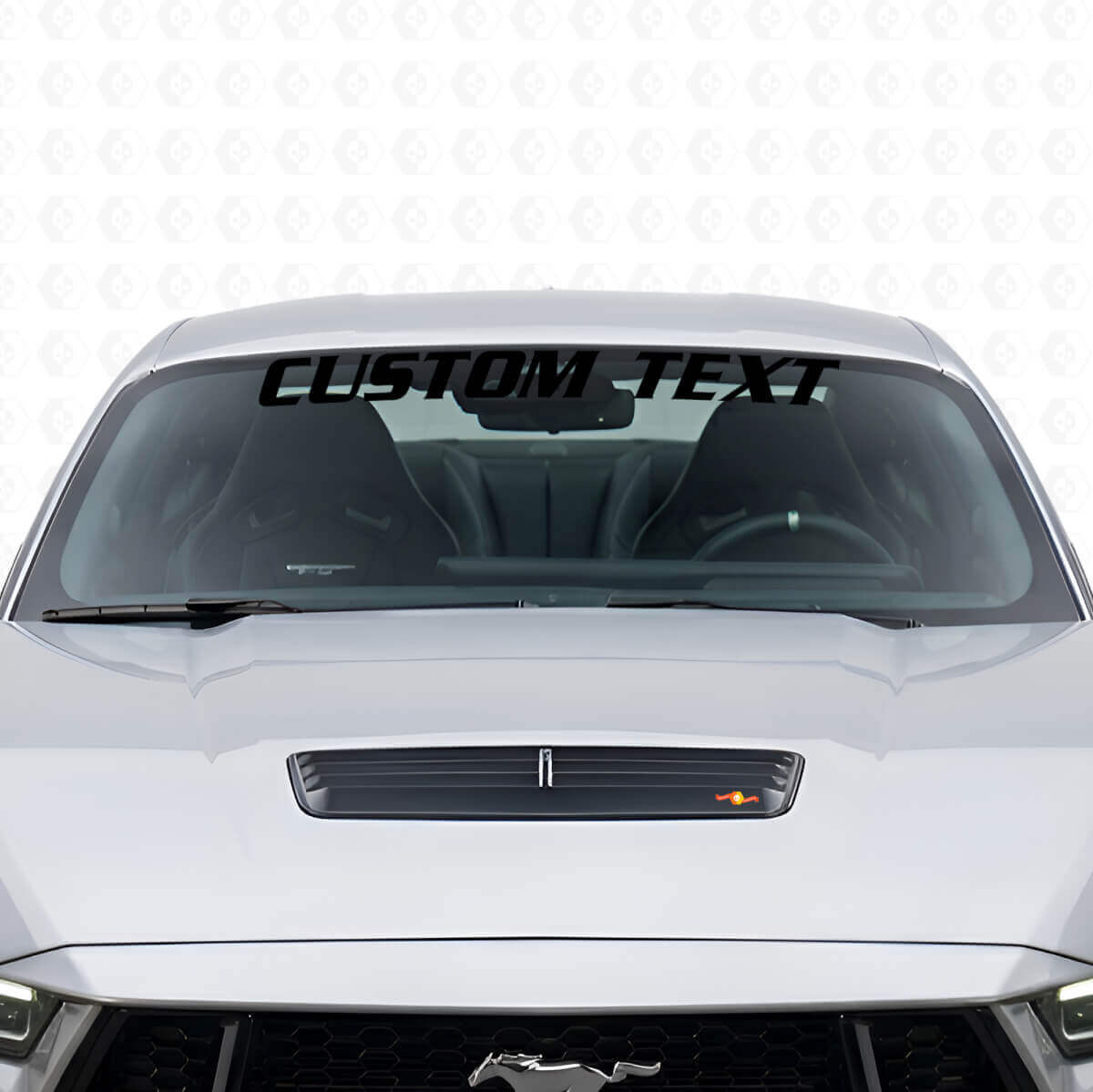 Bannière de pare-brise personnalisée Autocollant vinyle pour Musclecar Musclecarmodel Shelby GT Cobra 4.6