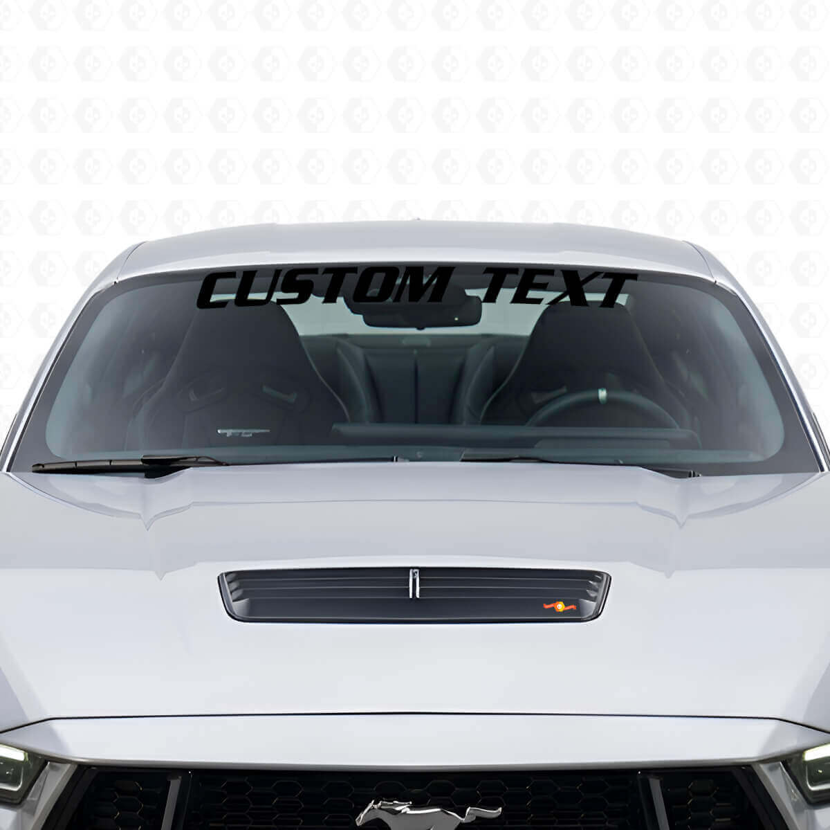 Bannière de pare-brise personnalisée Autocollant vinyle pour Musclecar Musclecarmodel Shelby GT Cobra 4.6
