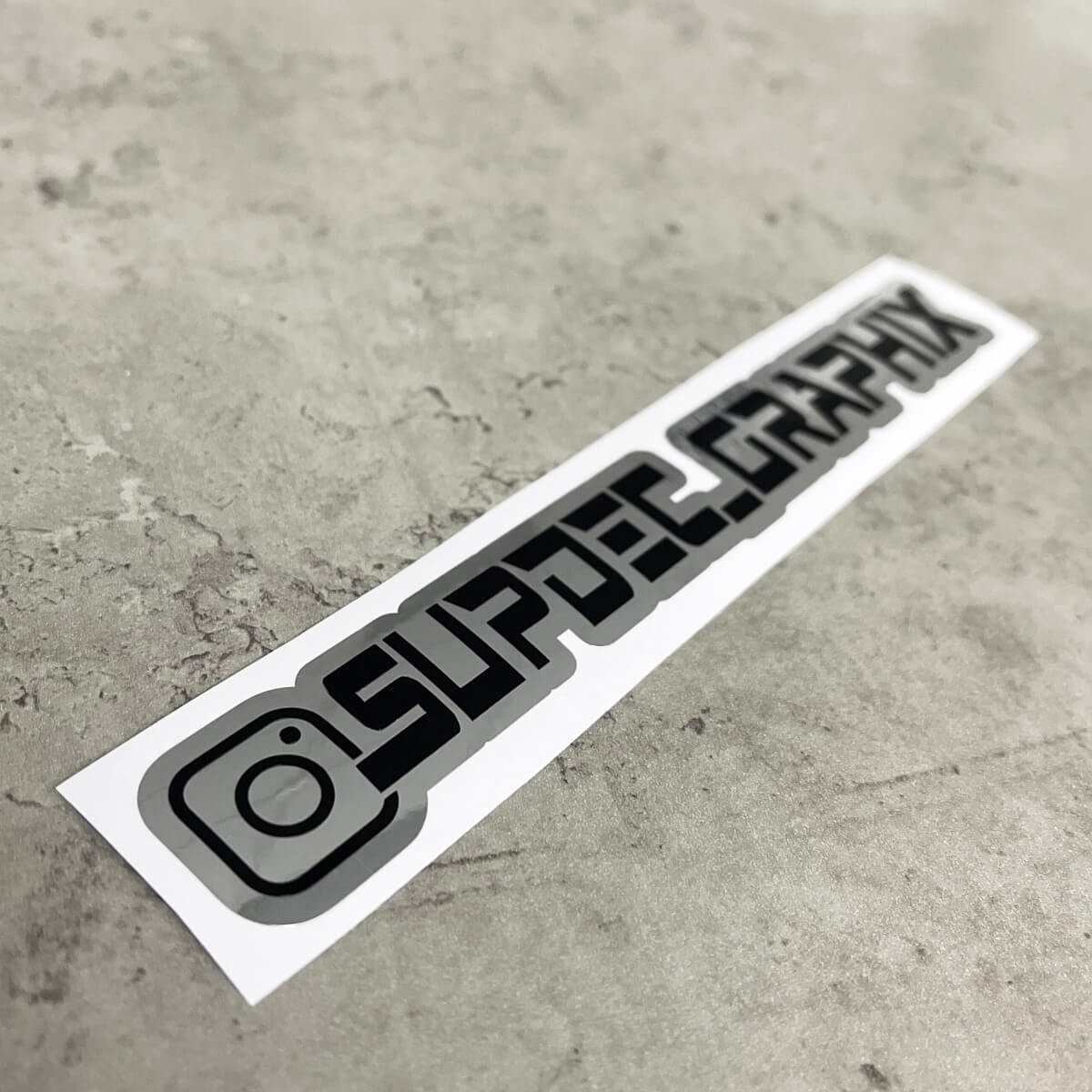 Nom personnalisé Nom d’utilisateur Instagram Ensemble de 2 autocollants de décalcomanies de couleurs
