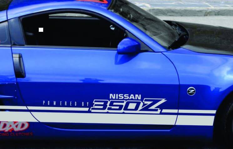Équipé de bandes autocollantes en vinyle pour bas de caisse 350Z pour Nissan 350Z