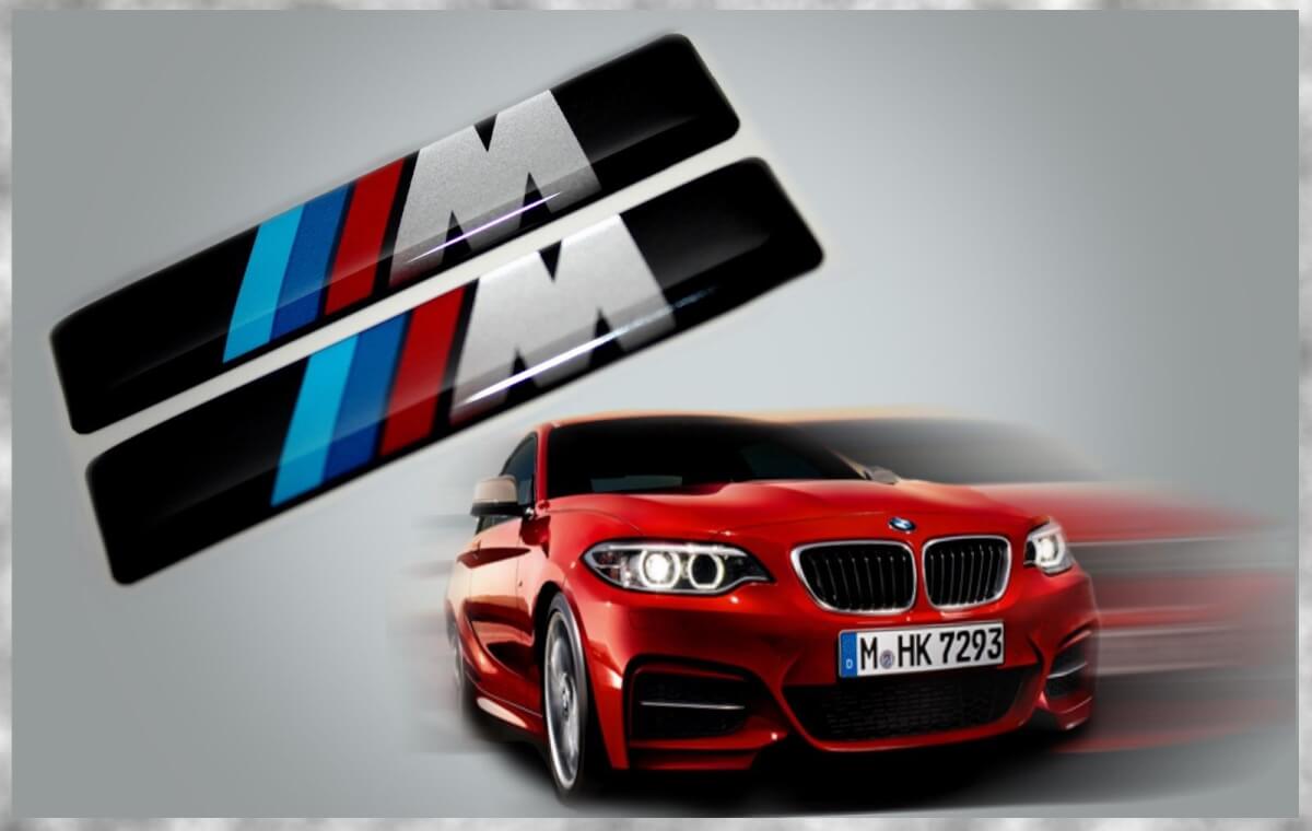 Autocollants Badge Bombés 3D Gel Style M pour Modèles BMW