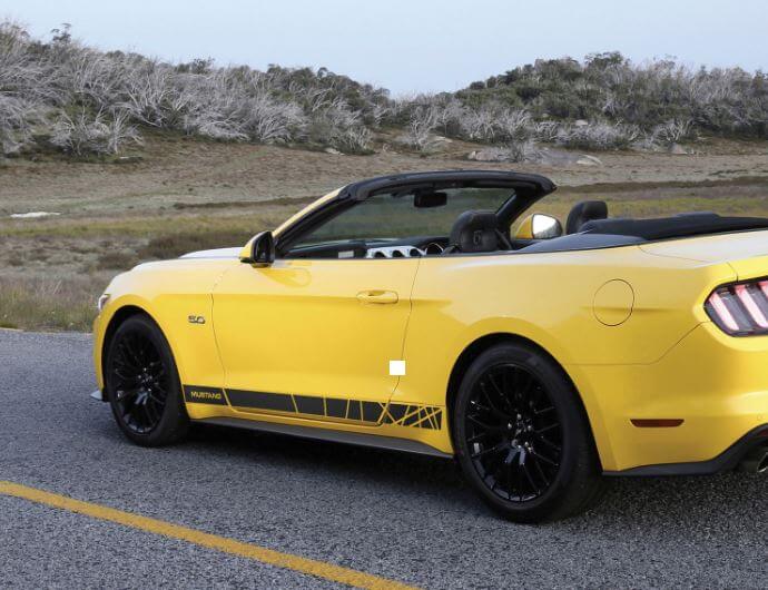 Musclecar Musclecarmodel 6e gén bande latérale graphique autocollant rétro Musclecar Performance
