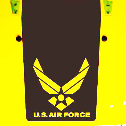 Autocollant vinyle camouflage noir de l’USAF Air Force pour Jeep Wrangler TJ LJ JK JKU
