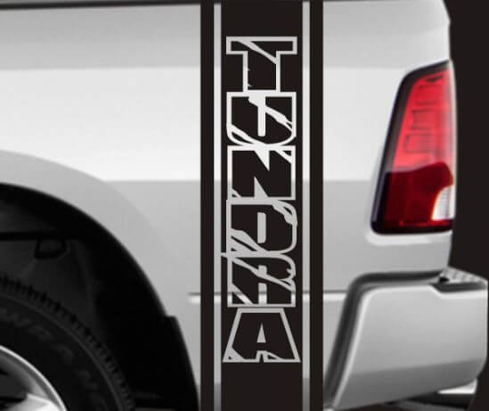 2 camions chevet Toyota Tundra vinyle rayures autocollants autocollants environ 11 X 46 chacun
