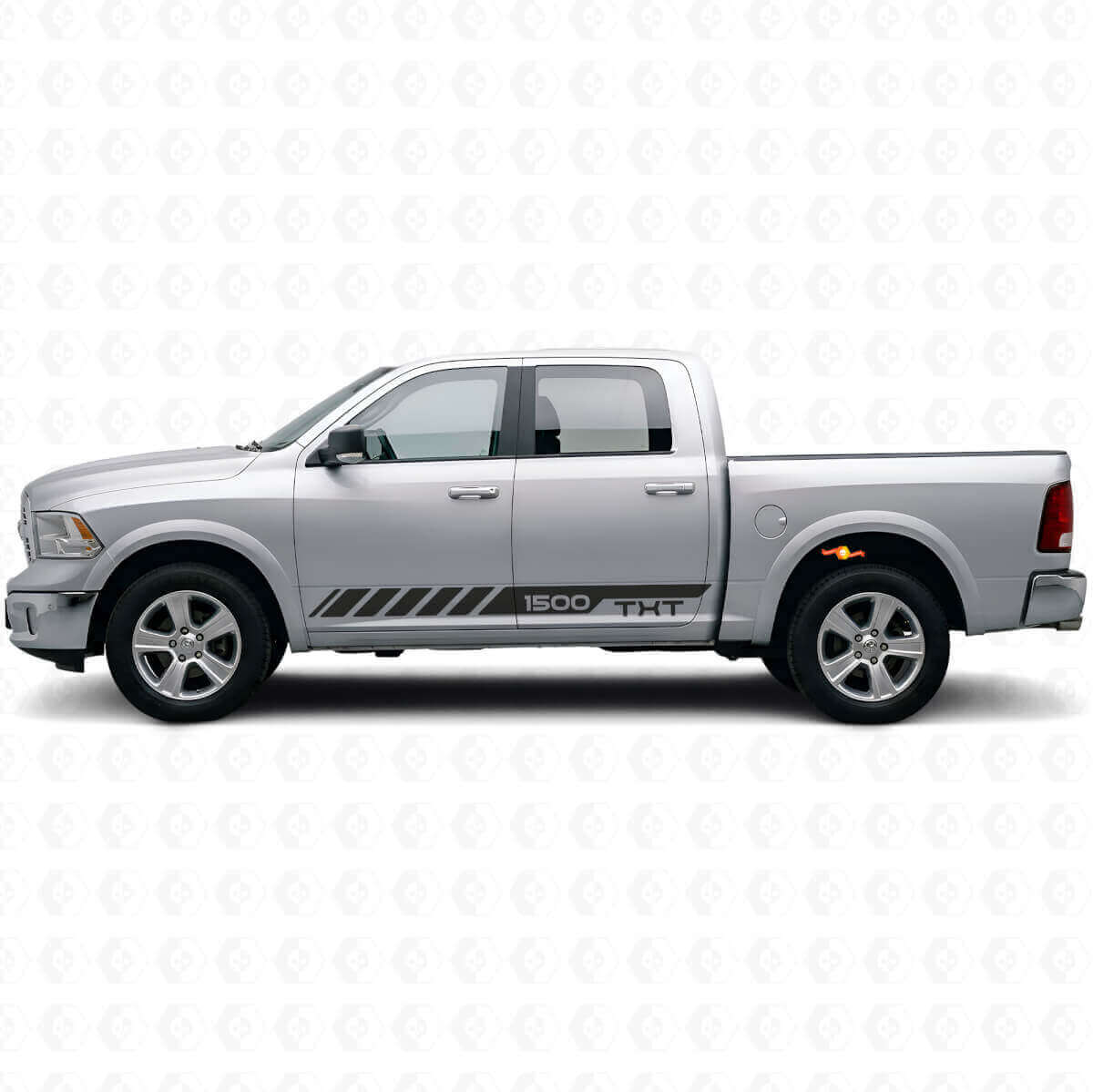 Déco Vinyle Personnalisée à Bandes Latérales Stroboscopiques pour Dodge Ram Rebel 1500 2009–2016
