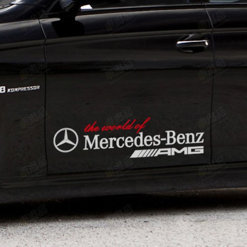 Associez l'autocollant de décalque de logo de voiture de vinyle du monde de Mercedes Benz AMG