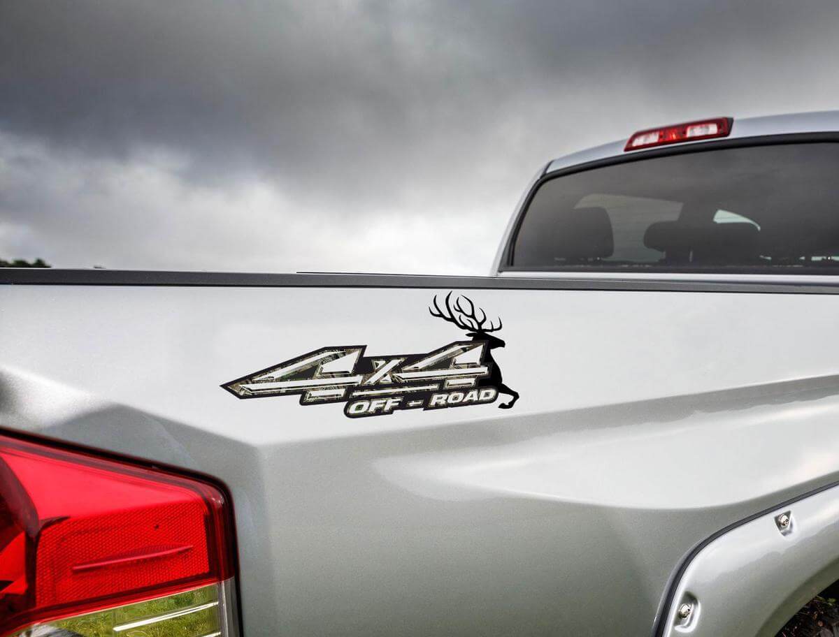 4x4 cerf camion décalcomanie Camo X realtree chasse Camouflage autocollant stratifié
