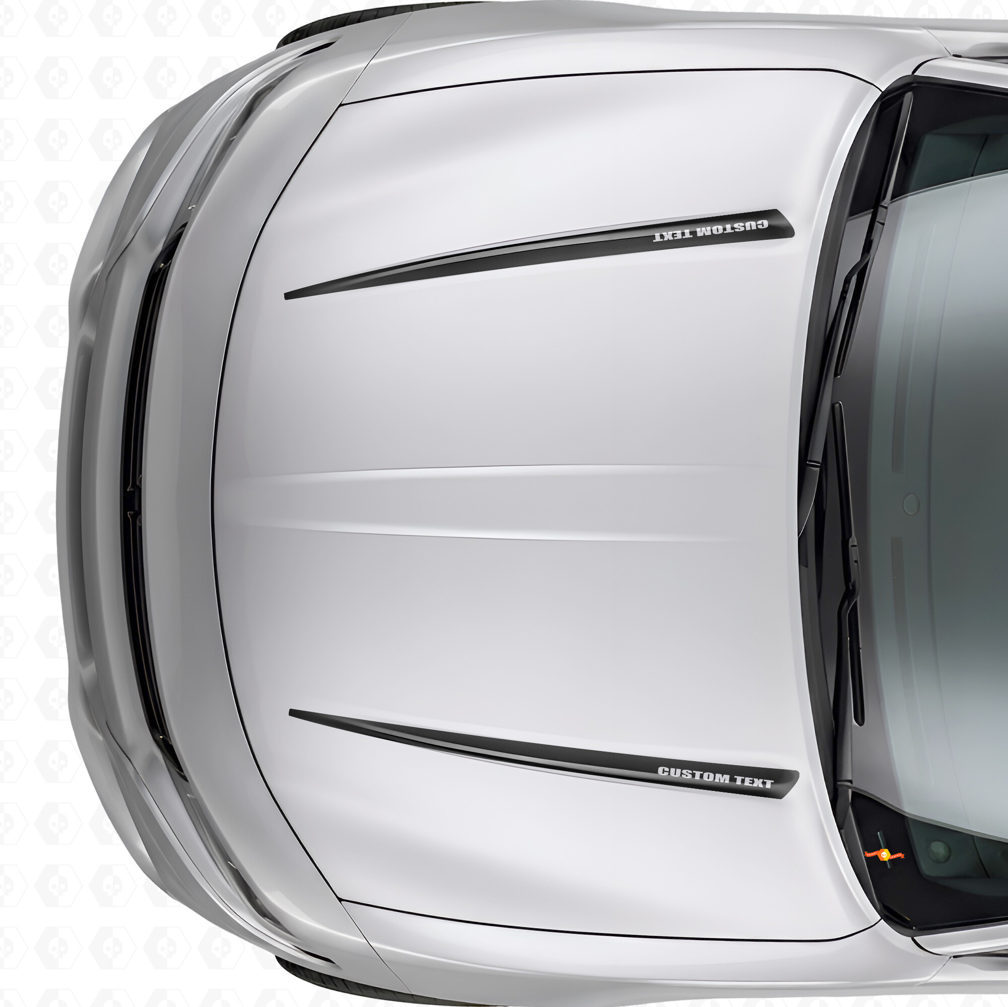 Autocollant vinyle capot bandes personnalisées doubles pour Dodge Charger 2015-2026