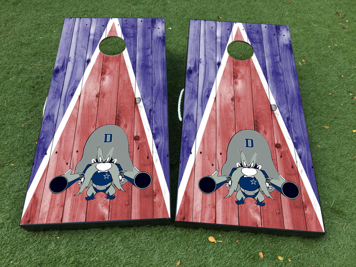 Set d’autocollants adhésifs pour planche de cornhole Dallas Football Cowboy